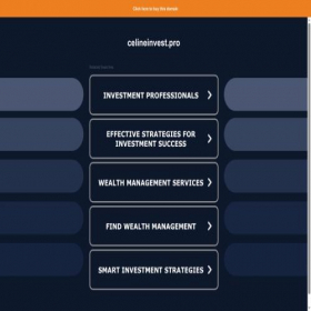 Скриншот главной страницы сайта celineinvest.pro