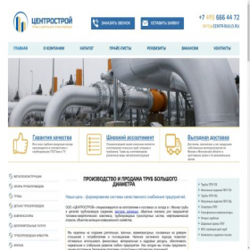 Скриншот главной страницы сайта centr-build.ru