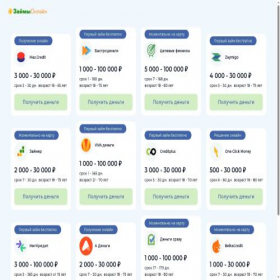 Скриншот главной страницы сайта centr-zaim.ru
