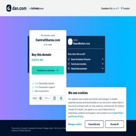 Скриншот главной страницы сайта centralshares.com