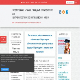 Скриншот главной страницы сайта centrz.timregion.ru