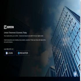Скриншот главной страницы сайта certefin.com