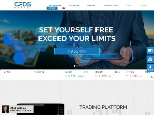 Скриншот главной страницы сайта cfdsmarket.com