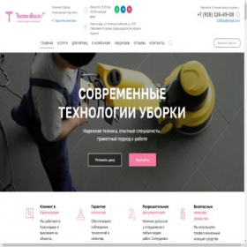 Скриншот главной страницы сайта ch-cleaning.ru
