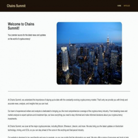 Скриншот главной страницы сайта chains-summit.com