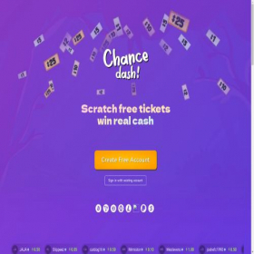 Скриншот главной страницы сайта chancedash.com