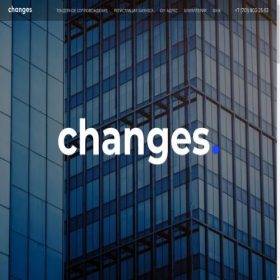 Скриншот главной страницы сайта changes-business.com