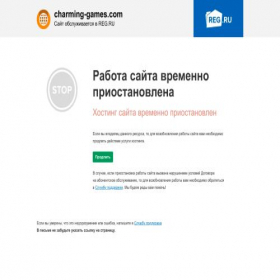 Скриншот главной страницы сайта charming-games.com