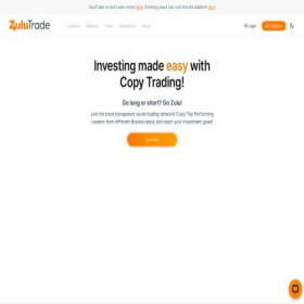 Скриншот главной страницы сайта charts2.zulutrade.com