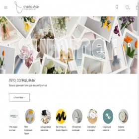 Скриншот главной страницы сайта chasha.shop