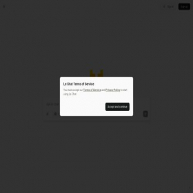 Скриншот главной страницы сайта chat.mistral.ai