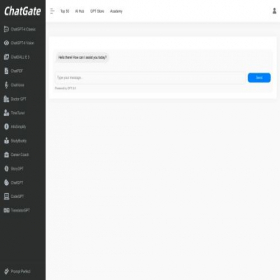 Скриншот главной страницы сайта chatgpt.ai