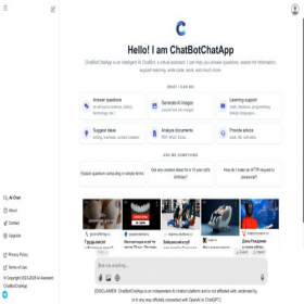 Скриншот главной страницы сайта chatgptchatapp.com