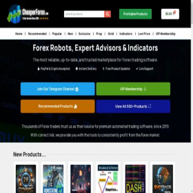 Скриншот главной страницы сайта cheaperforex.com