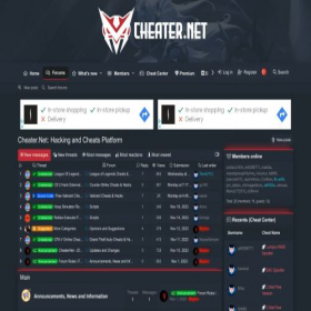 Скриншот главной страницы сайта cheater.net