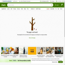 Скриншот главной страницы сайта checkout12.iherb.com