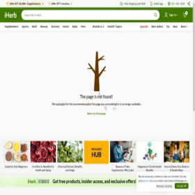 Скриншот главной страницы сайта checkout4.iherb.com