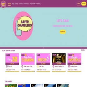 Скриншот главной страницы сайта cheekybingo.com