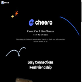 Скриншот главной страницы сайта cheero.app