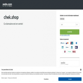 Скриншот главной страницы сайта chek.shop