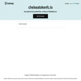 Скриншот главной страницы сайта chelseatokenfc.io