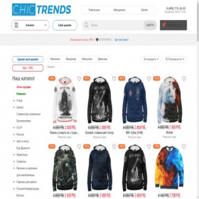 Скриншот главной страницы сайта chictrends.online