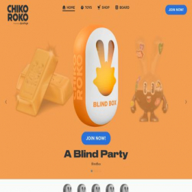 Скриншот главной страницы сайта chikoroko.art