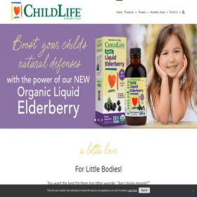 Скриншот главной страницы сайта childlifenutrition.com