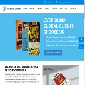 Скриншот главной страницы сайта chinaprintingexport.com