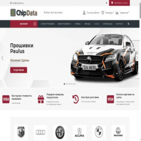 Скриншот главной страницы сайта chipdata.ru