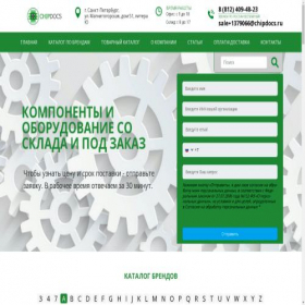 Скриншот главной страницы сайта chipdocs.ru