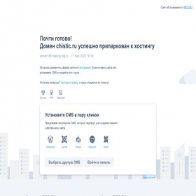 Скриншот главной страницы сайта chistic.ru