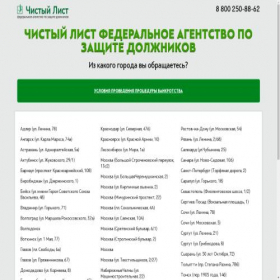Скриншот главной страницы сайта chistiylist.com