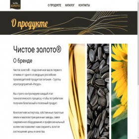 Скриншот главной страницы сайта chistoe-zoloto.com