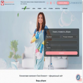 Скриншот главной страницы сайта chistota-servisk.online