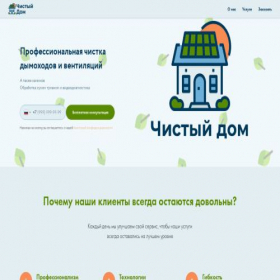 Скриншот главной страницы сайта chistydomrus.ru
