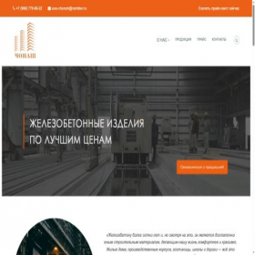 Скриншот главной страницы сайта chonash.ru