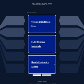 Скриншот главной страницы сайта chooseandwinit.com