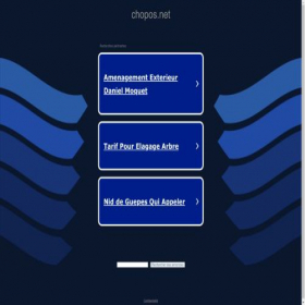 Скриншот главной страницы сайта chopos.net