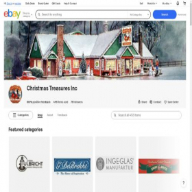 Скриншот главной страницы сайта christmas-treasures.com