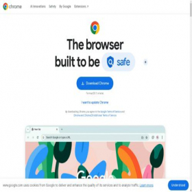 Скриншот главной страницы сайта chrome.com