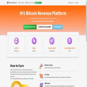 Скриншот главной страницы сайта chromecoin.cc