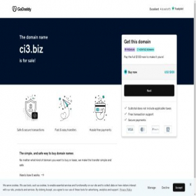 Скриншот главной страницы сайта ci3.biz