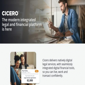 Скриншот главной страницы сайта cicero.com