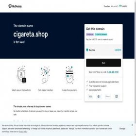 Скриншот главной страницы сайта cigareta.shop