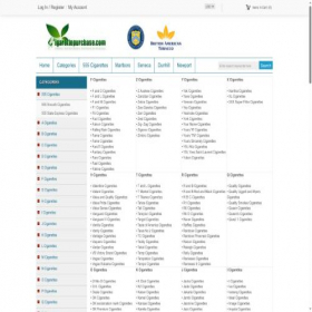 Скриншот главной страницы сайта cigarettepurchase.com