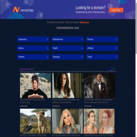 Скриншот главной страницы сайта cinemaslovers.com