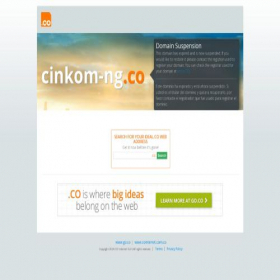 Скриншот главной страницы сайта cinkom-ng.co