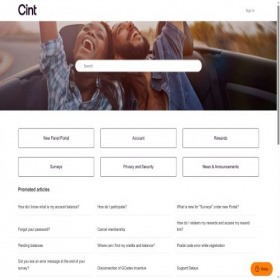 Скриншот главной страницы сайта cint.zendesk.com