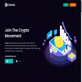 Скриншот главной страницы сайта ciohas.com